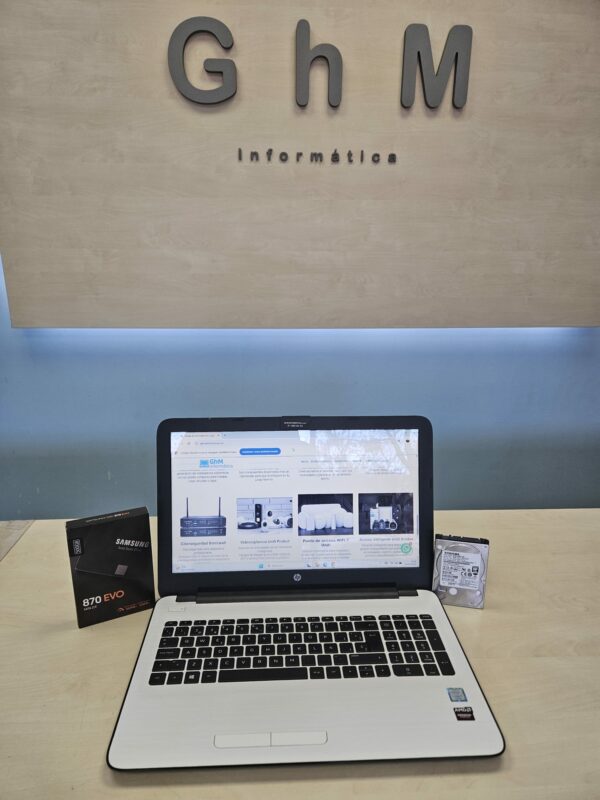 portátil Hp 15 i7 7gen ssd + Windows 11 ghminformatica