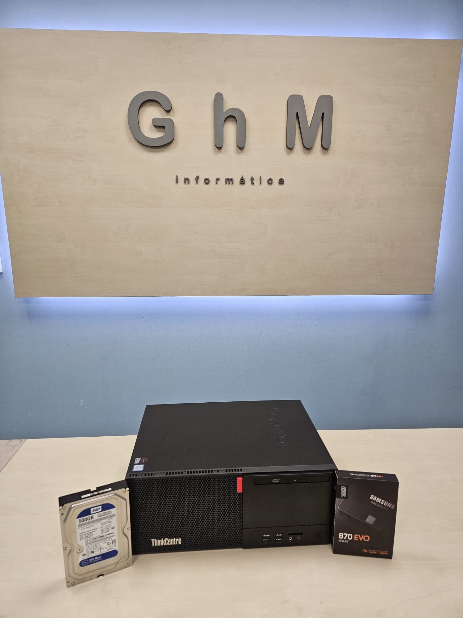 ThinkCentre M710t reparación SSD Samsung ghminformatica