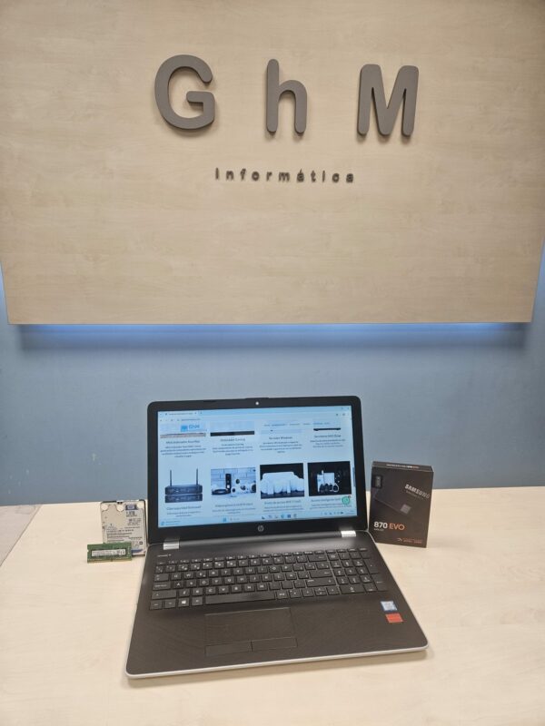 reparación portátil HP cambio SSD ghminformatica